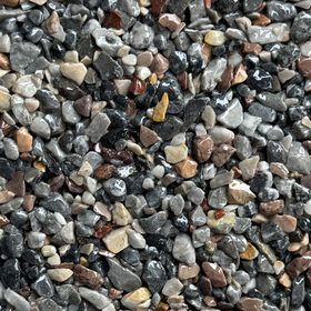 Steinteppich Farbmuster Anthrazit-Mix mit Braun