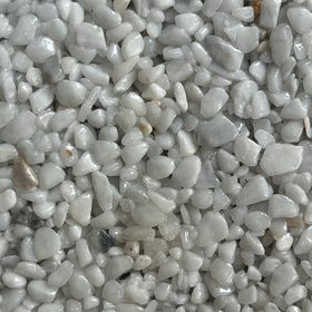 Steinteppich Farbmuster Bianco Carrara – Weiß-Hellgrau